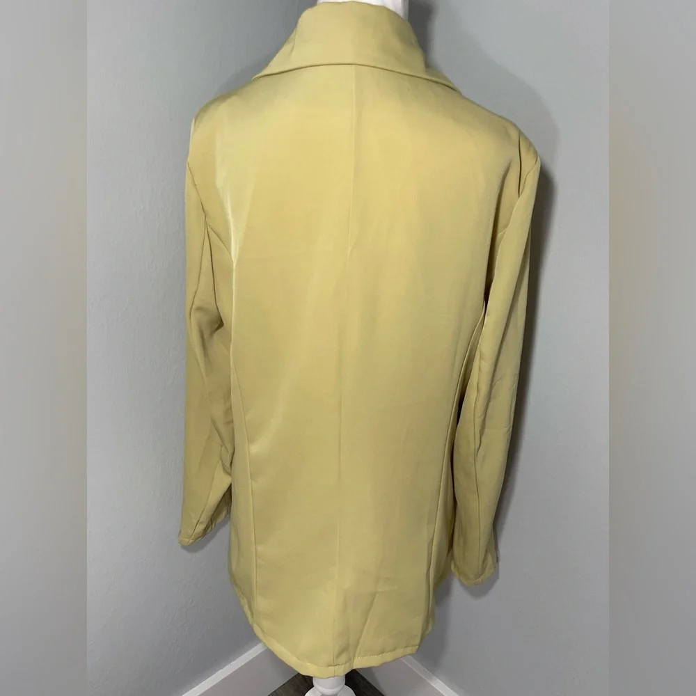 Women's Light Lime Green/Yellow Cream Jacket Size XL - Picture 6 of 9
